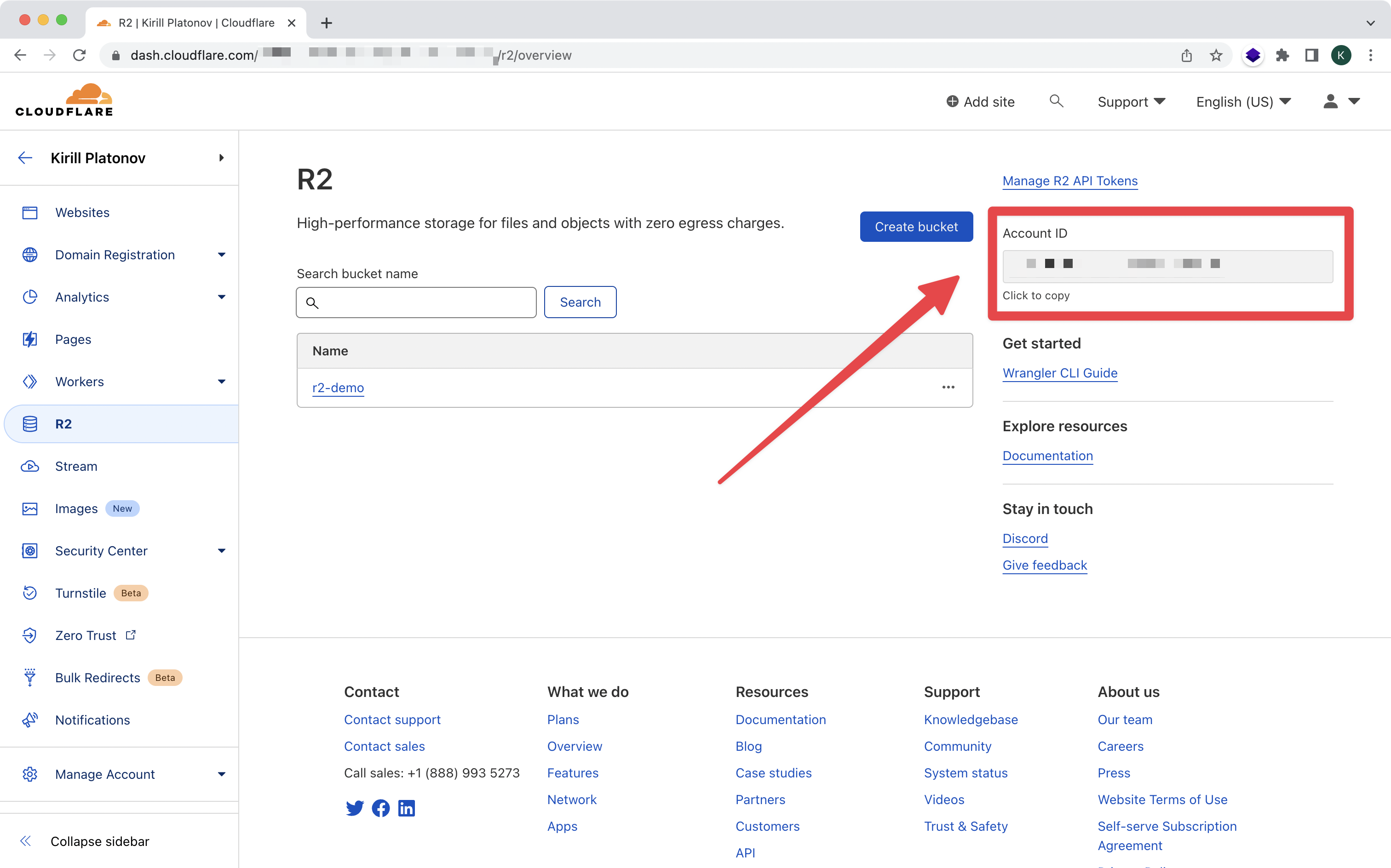 Cloudflare R2 account ID